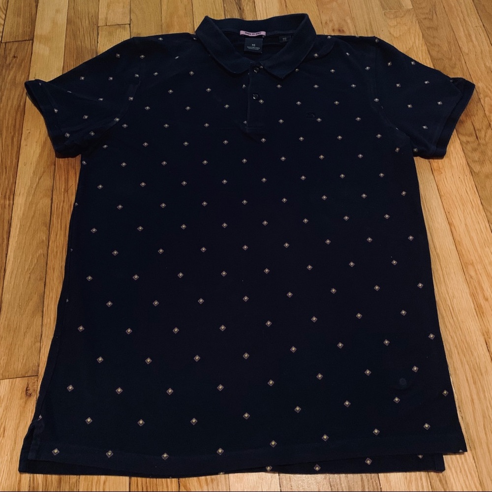 DARK NAVY SCOTCH AND SODA POLO SIZE XL!